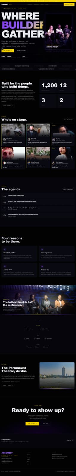 ASSEMBLY — Conference & Event preview
