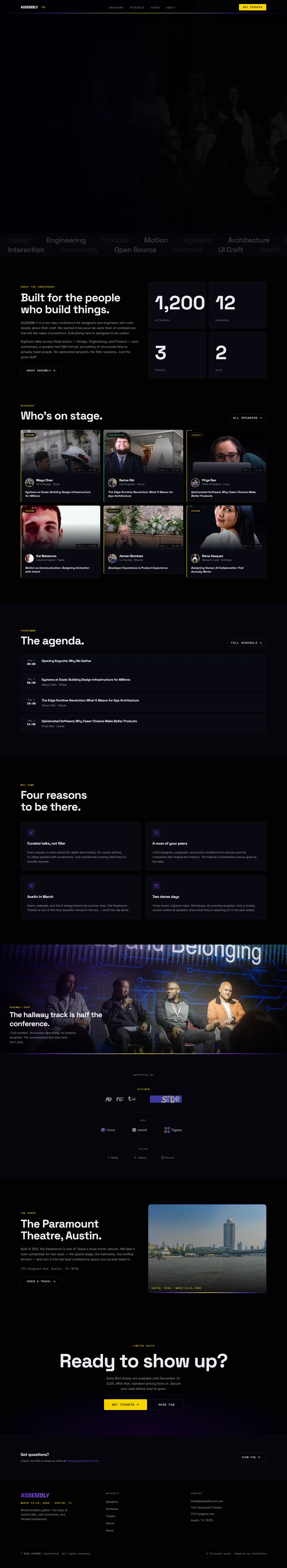 ASSEMBLY — Conference & Event — screenshot