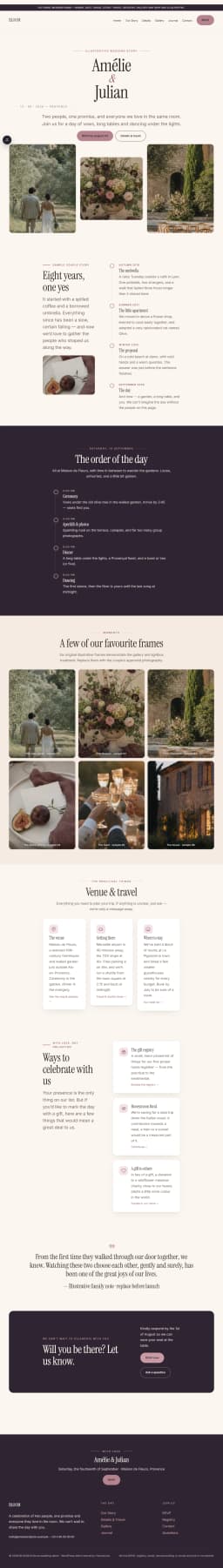 BLOOM — WordPress Wedding & Events Theme preview