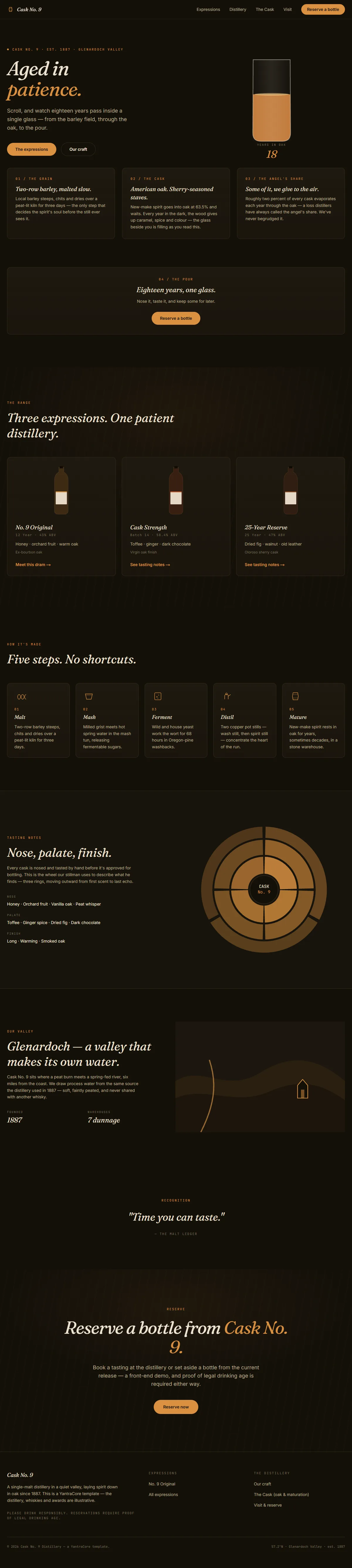 CASK No. 9 — Single-Malt Distillery — screenshot