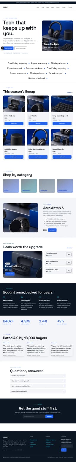 CIRCUIT — WooCommerce Electronics Theme preview