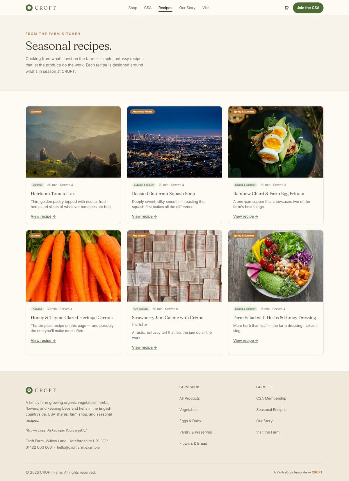 CROFT — Farm-to-Table & CSA Shop — screenshot 4