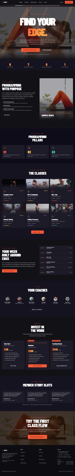 CRUX — Boutique Fitness Studio preview