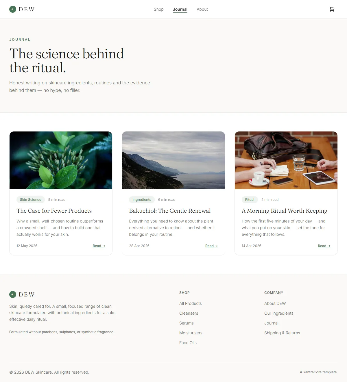 DEW — Skincare Storefront — screenshot 4
