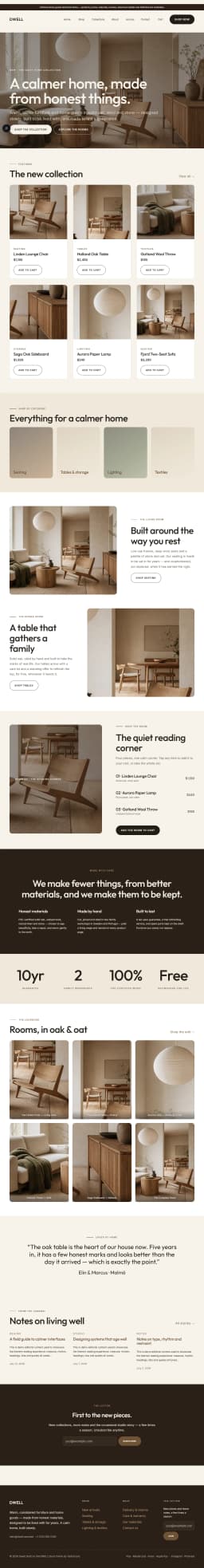 DWELL — WooCommerce Furniture & Home-Goods Theme preview