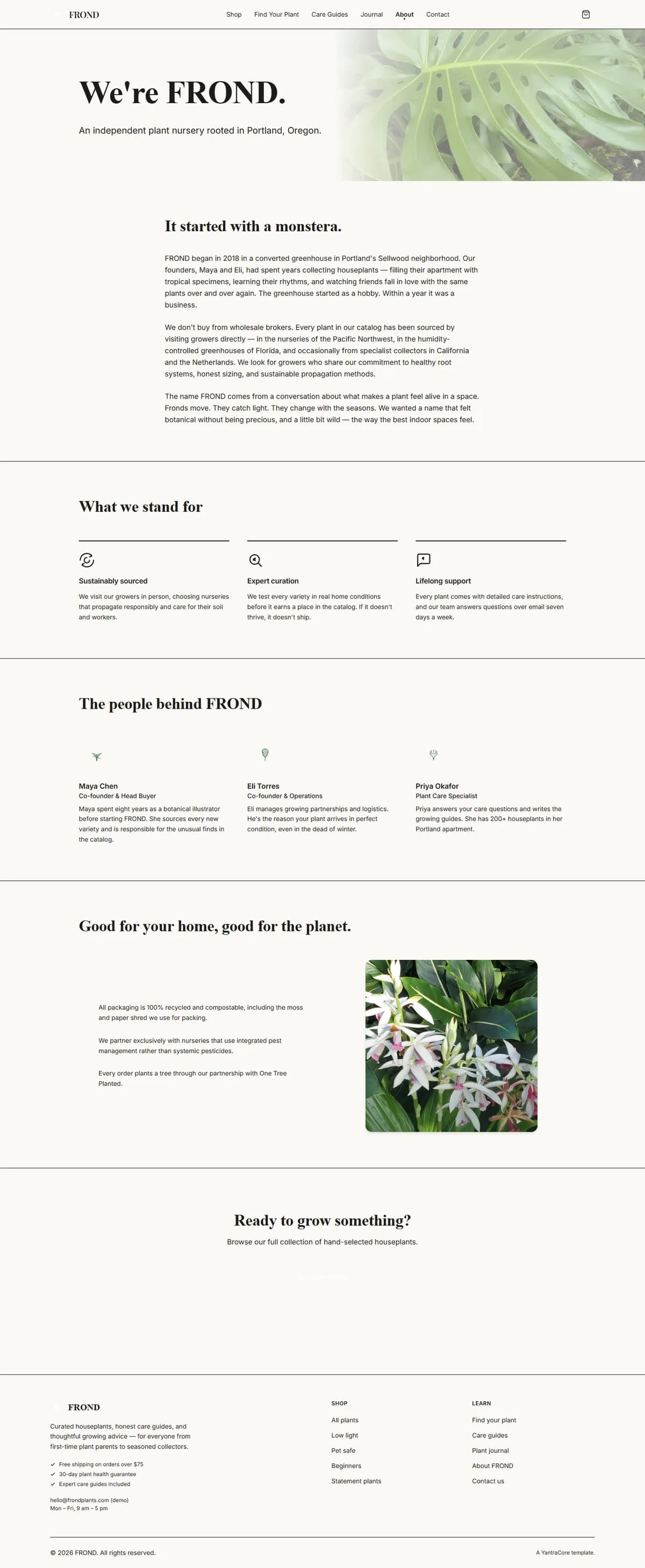 FROND — Houseplants & Nursery — screenshot 2
