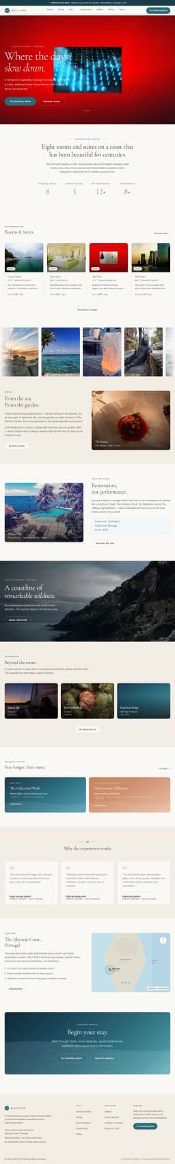 HALCYON — Fictional Boutique Resort Theme preview