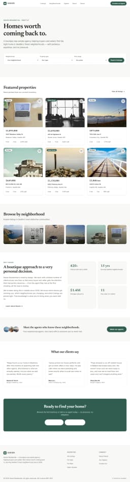 HAVEN — Real Estate Agency preview