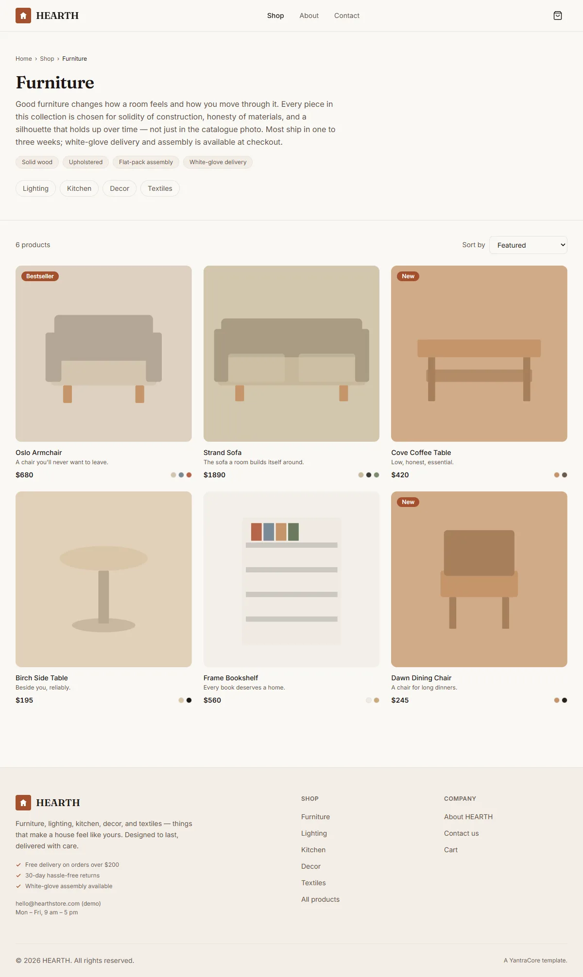 HEARTH — Home & Living Store — screenshot 3