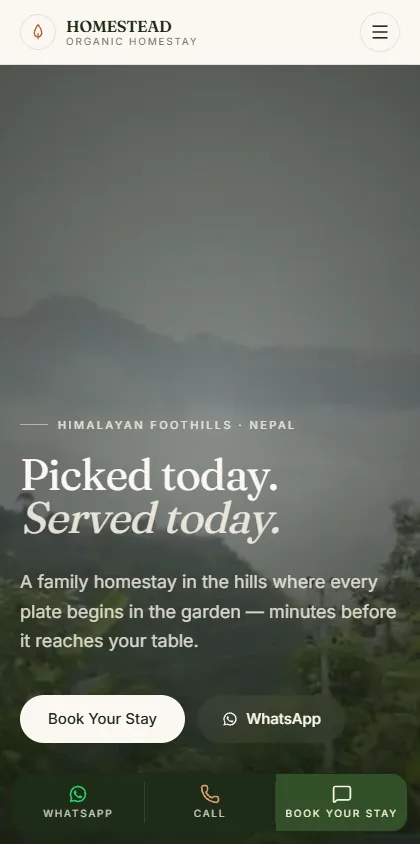HOMESTEAD — Organic Homestay & Farm Stay — screenshot 7