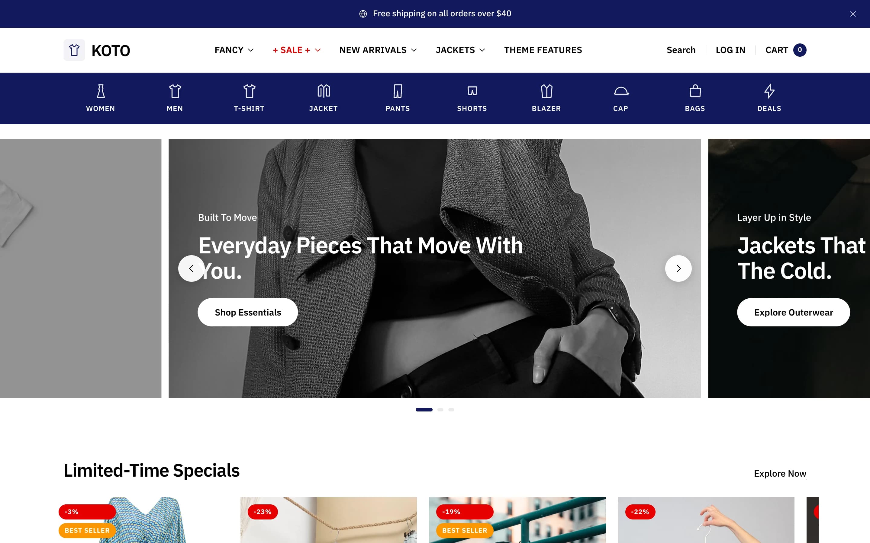 Koto — Clothing Storefront - screenshot