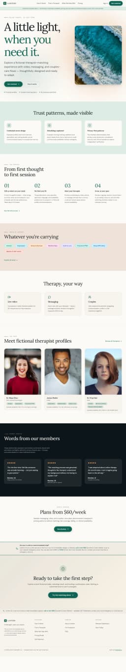 LANTERN — Telehealth & Therapy Platform preview