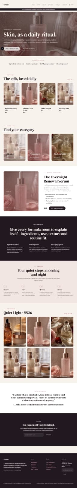 LUSTRE — WooCommerce Beauty Theme preview