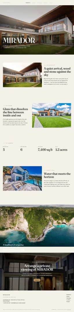 MIRADOR — Cliffside Villa Listing preview