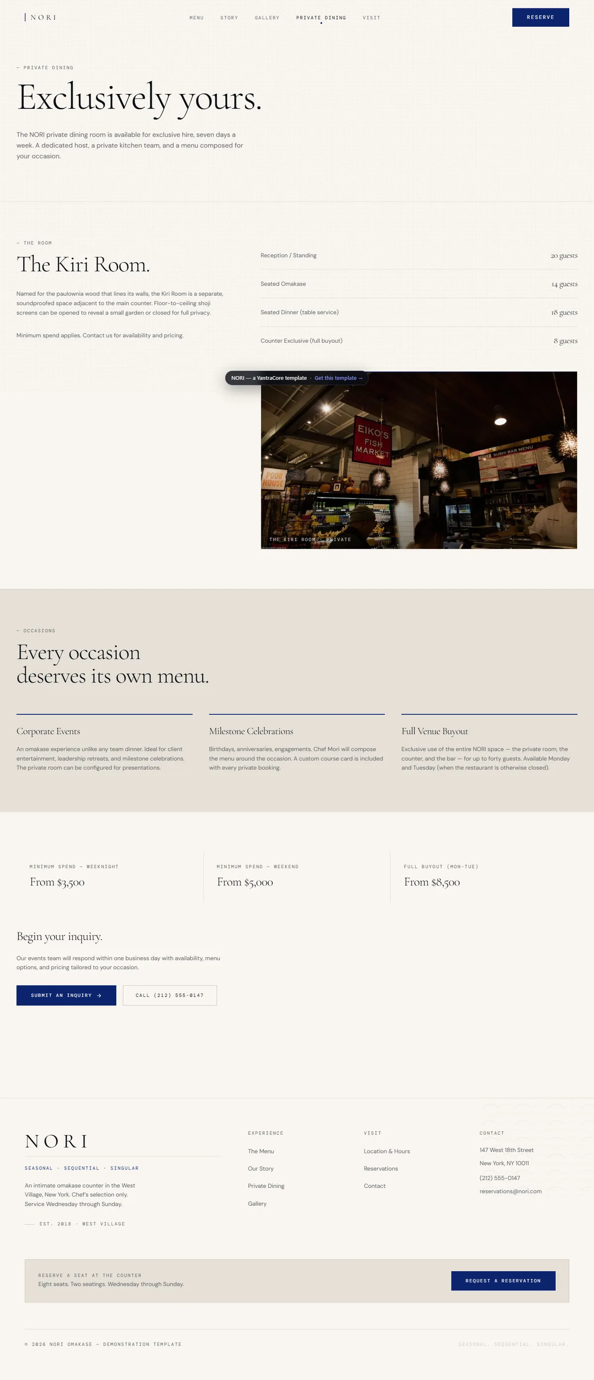 NORI — Omakase Restaurant — screenshot 4
