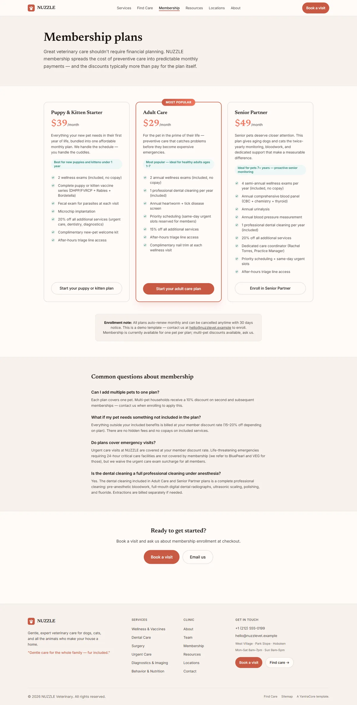 NUZZLE — Veterinary Clinic & Pet Care — screenshot 4