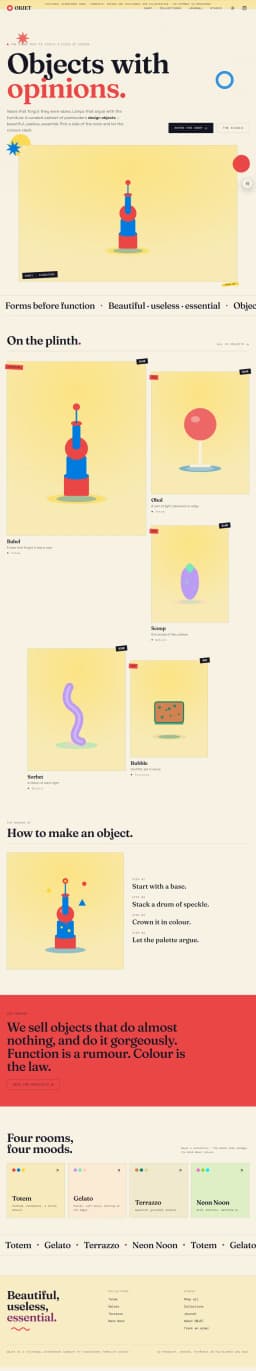 OBJET — Postmodern Design Objects preview