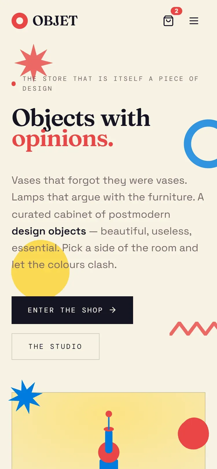 OBJET — Postmodern Design Objects — screenshot 6