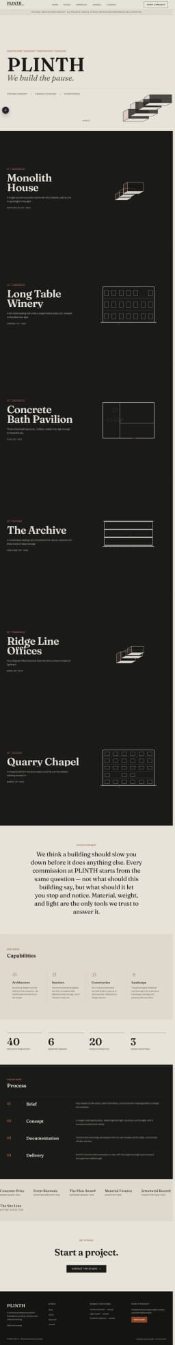 PLINTH — Architecture Studio preview