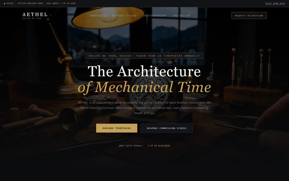 AETHEL — Haute Horlogerie - screenshot