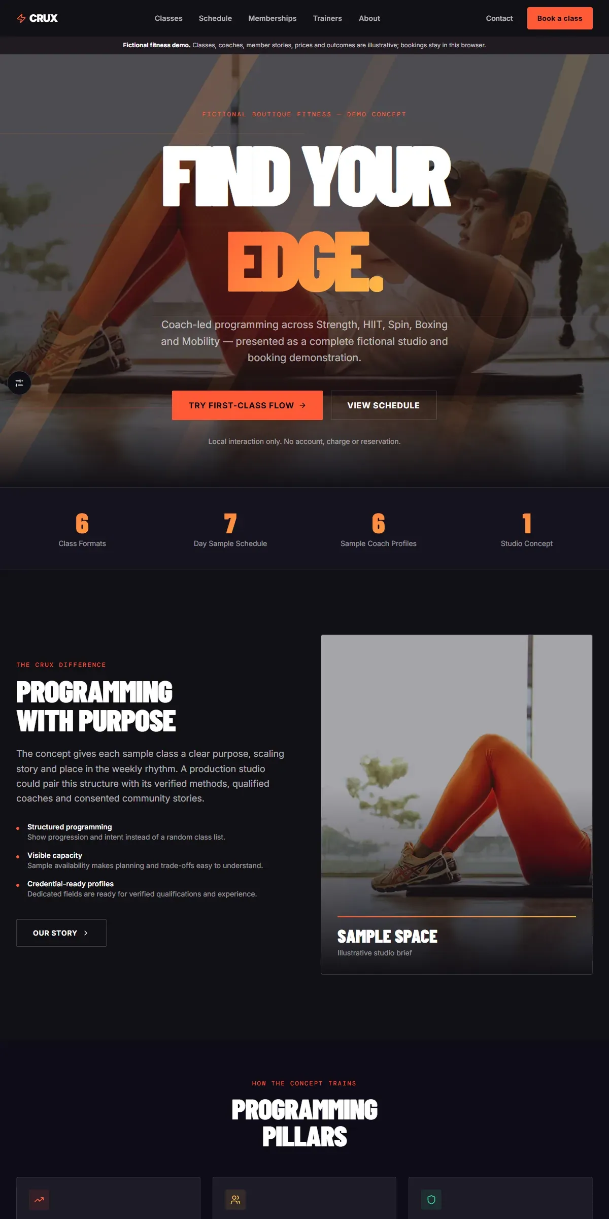 CRUX — Boutique Fitness Studio - screenshot