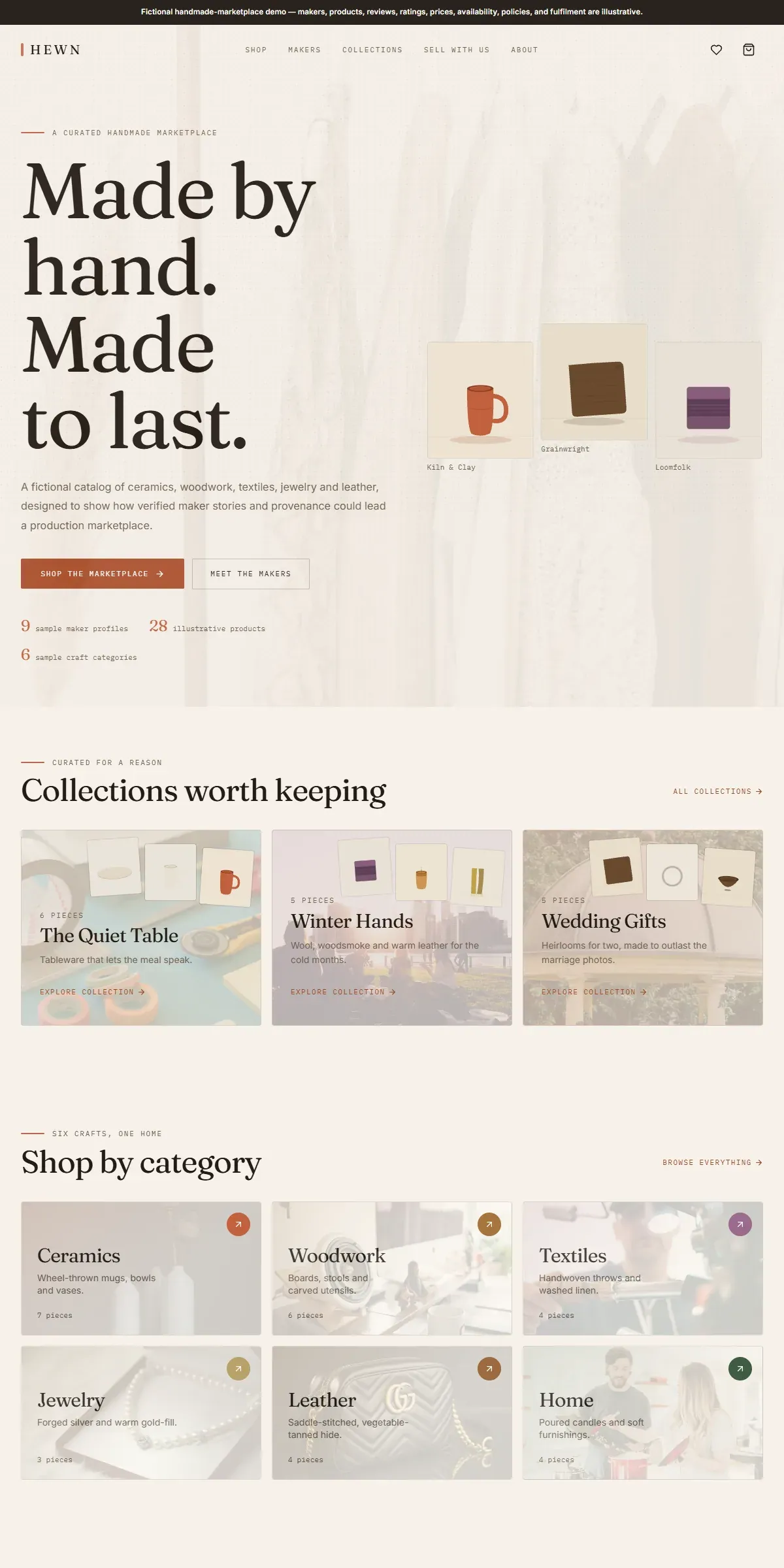 HEWN — Handmade Marketplace - screenshot