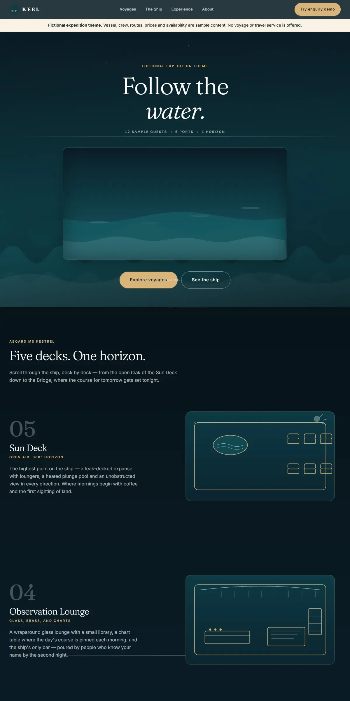KEEL — Fictional Expedition Theme - screenshot