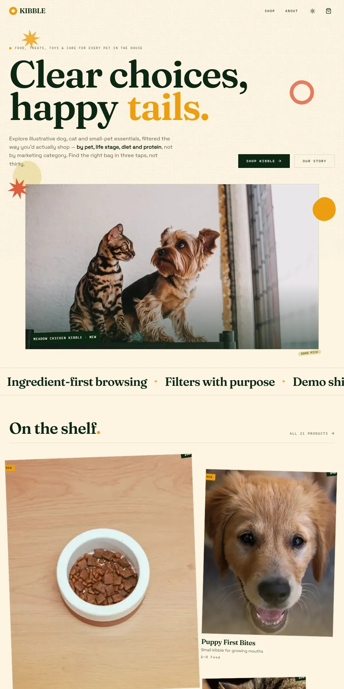 KIBBLE — Pet Food & Supplies - screenshot