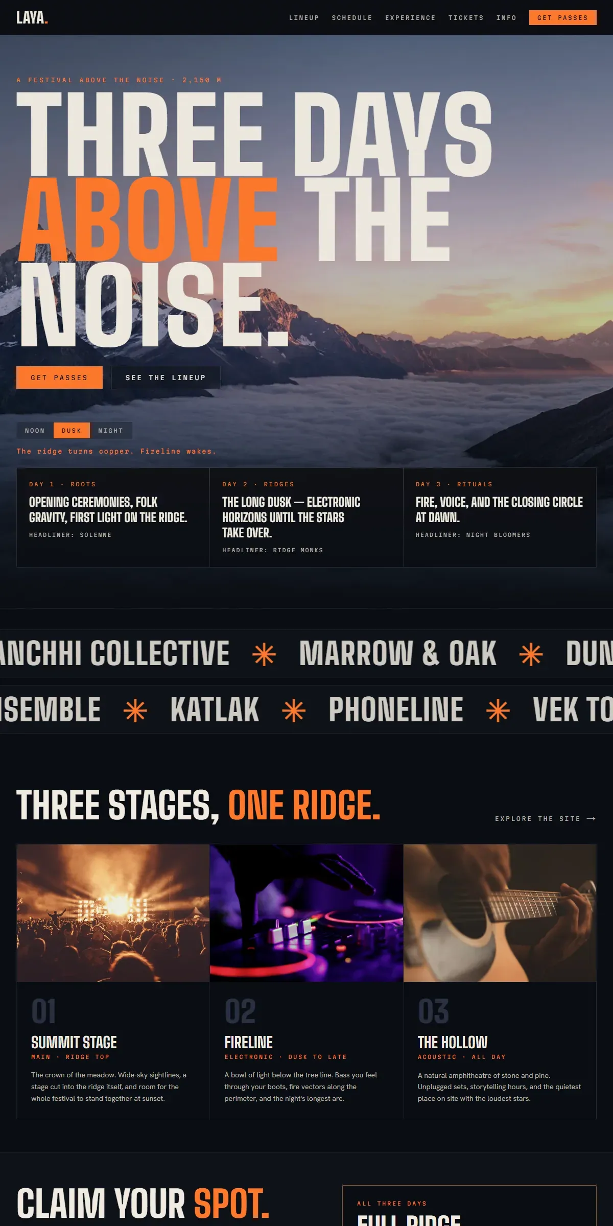 LAYA — Festival & Multi-Stage Events - screenshot