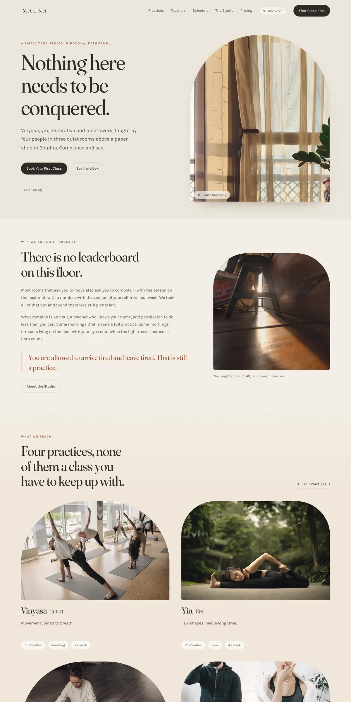 MAUNA — Yoga Studio - screenshot