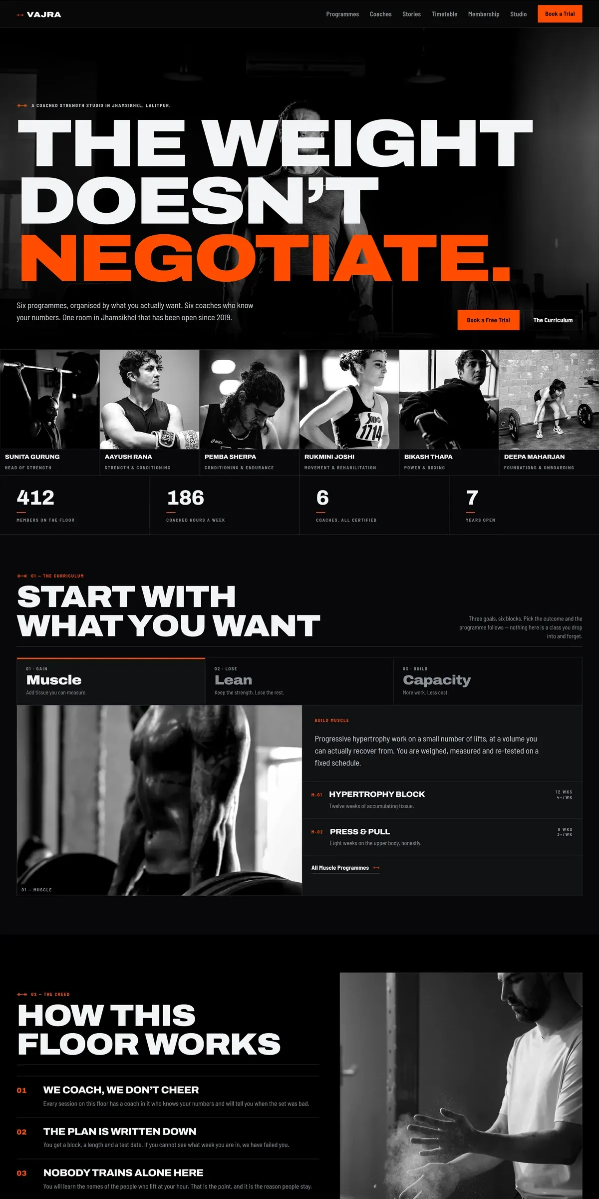 VAJRA — Strength Studio - screenshot