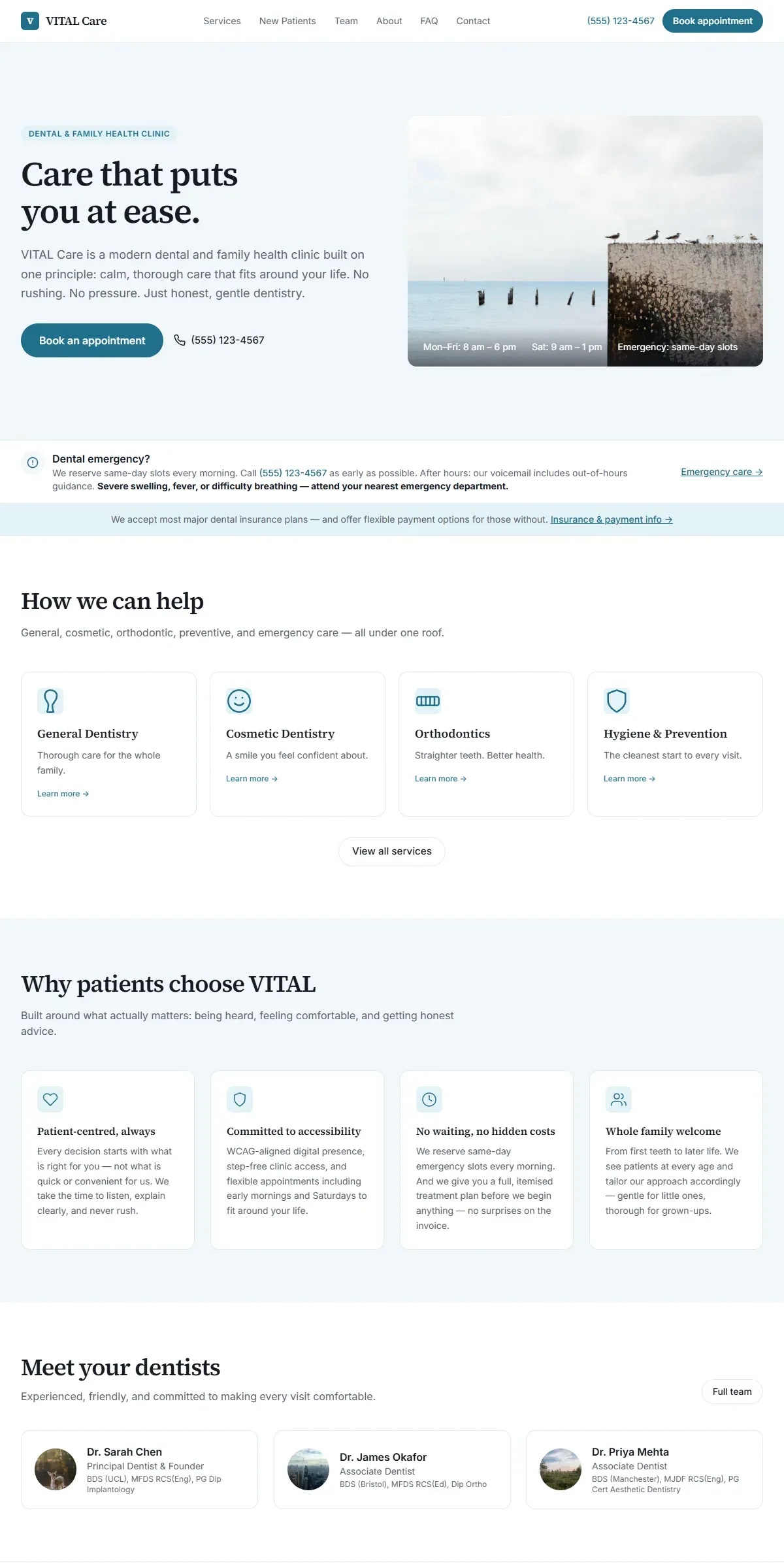 VITAL — Medical & Dental Clinic - screenshot