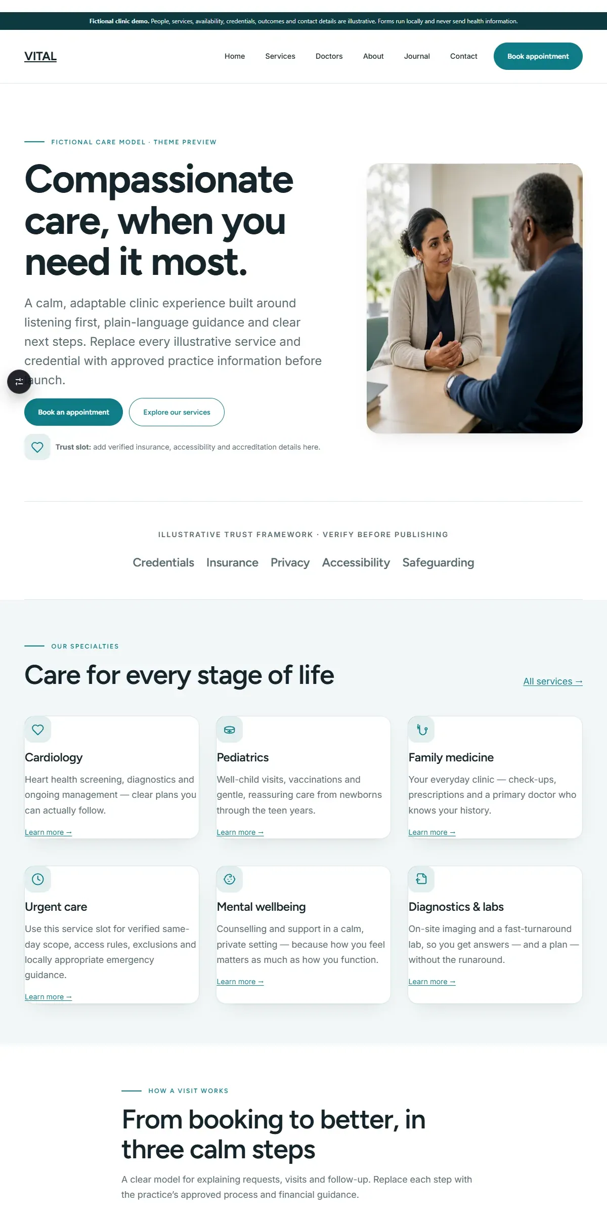 VITAL — WordPress Clinic Theme - screenshot