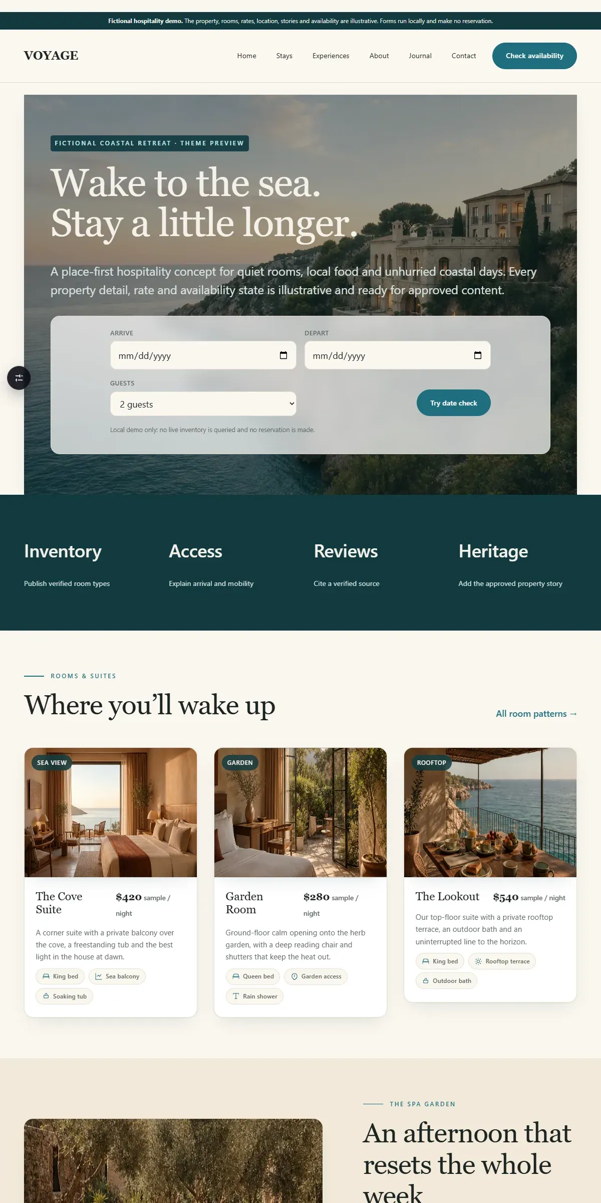 VOYAGE — WordPress Block Theme - screenshot