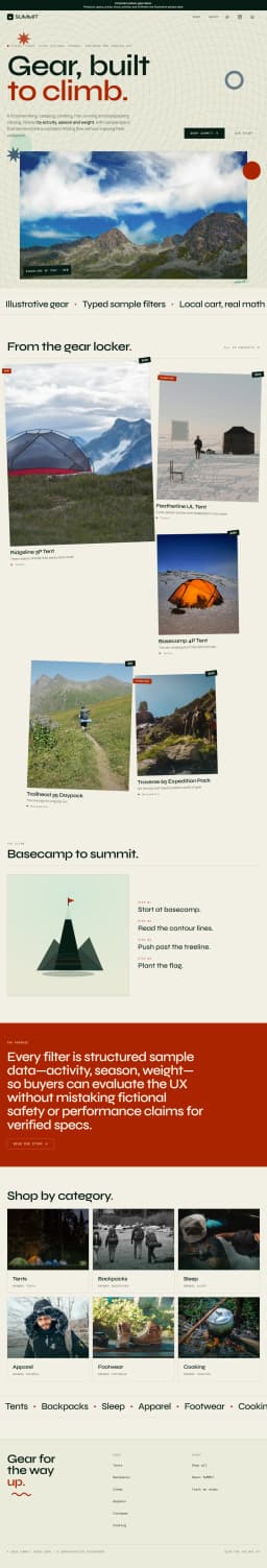 SUMMIT — Outdoor & Camping Gear preview
