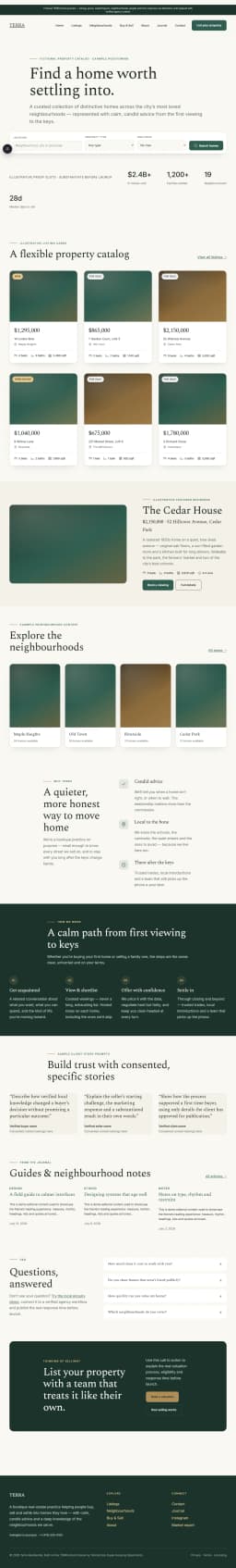 TERRA — WordPress Real-Estate Theme preview