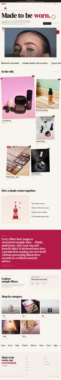 TINT — Editorial Cosmetics Theme preview