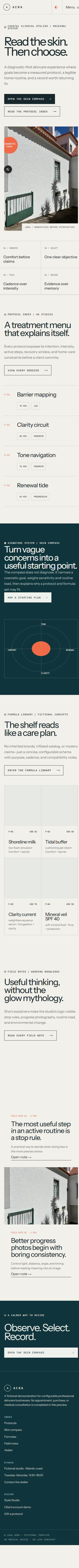 AERA — Coastal Clinical Atelier website detail 1