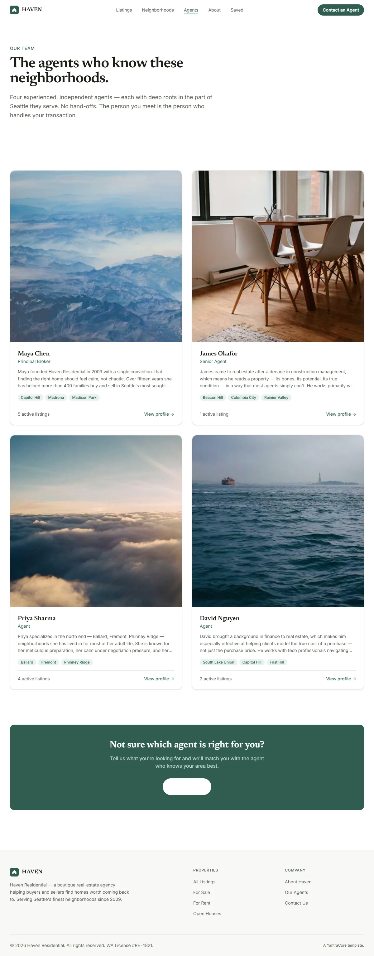 HAVEN — Real Estate Agency — screenshot 4