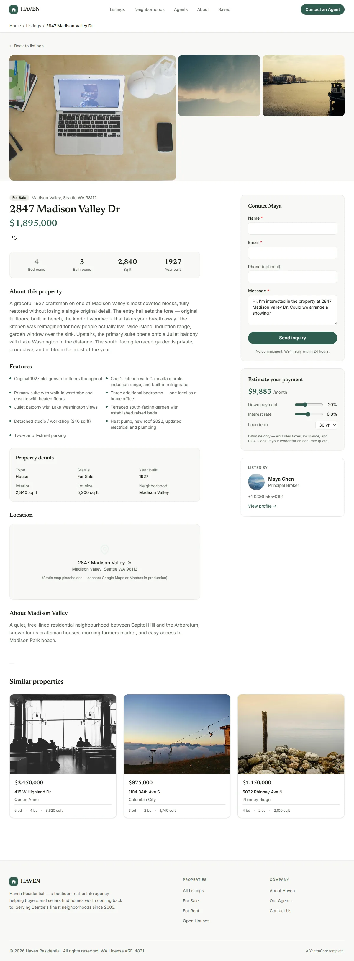 HAVEN — Real Estate Agency — screenshot 3