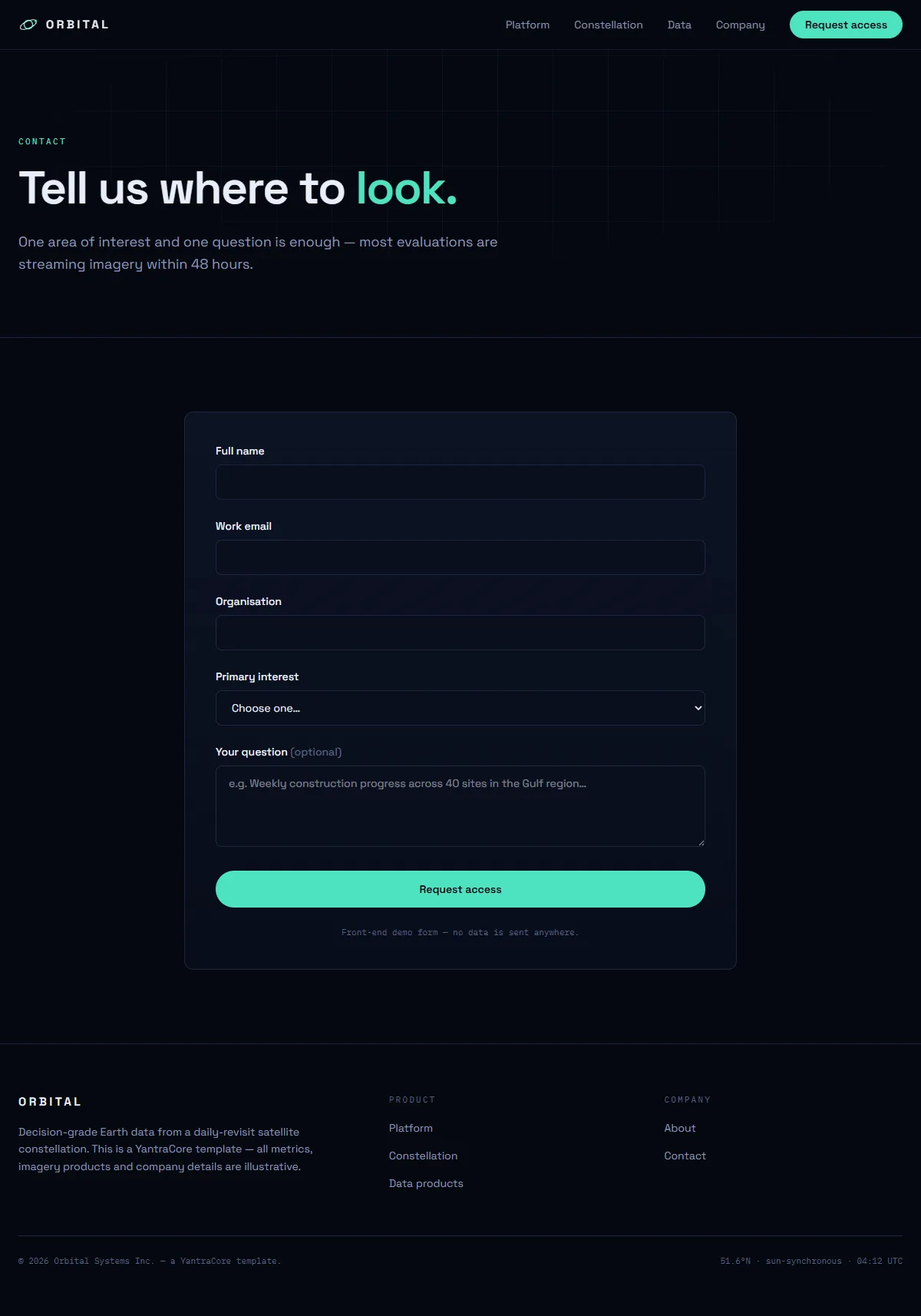 ORBITAL — Earth Observation Platform — screenshot 6