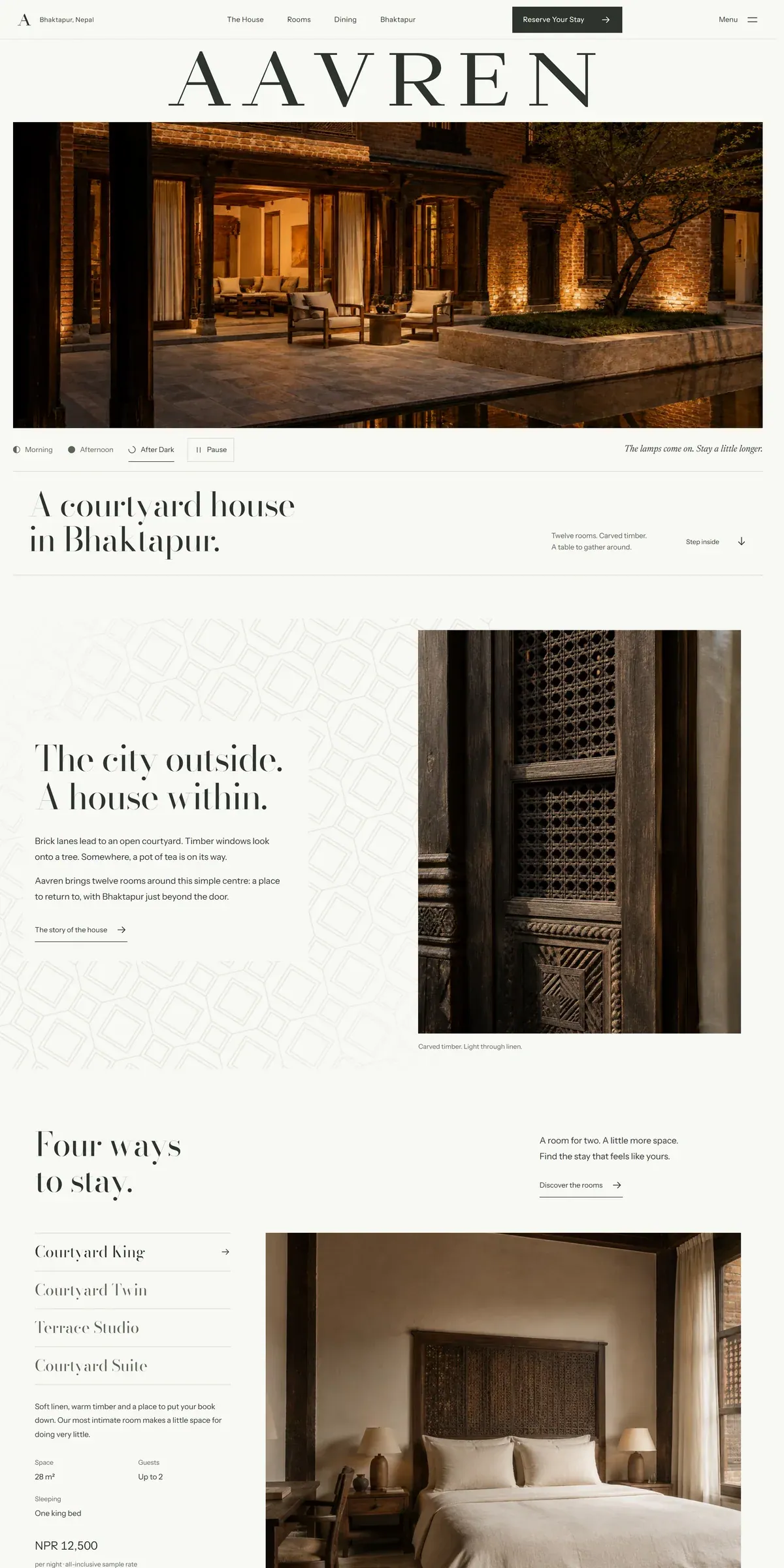AAVREN — Boutique Courtyard Hotel - screenshot