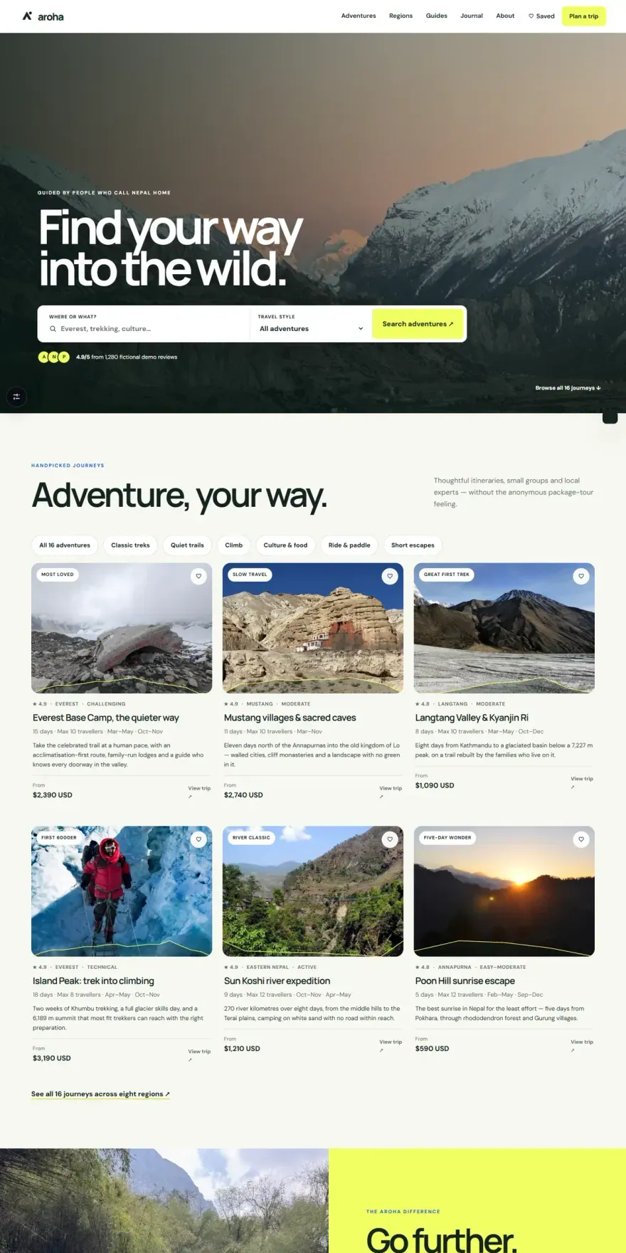 AROHA — Guided Adventures - screenshot