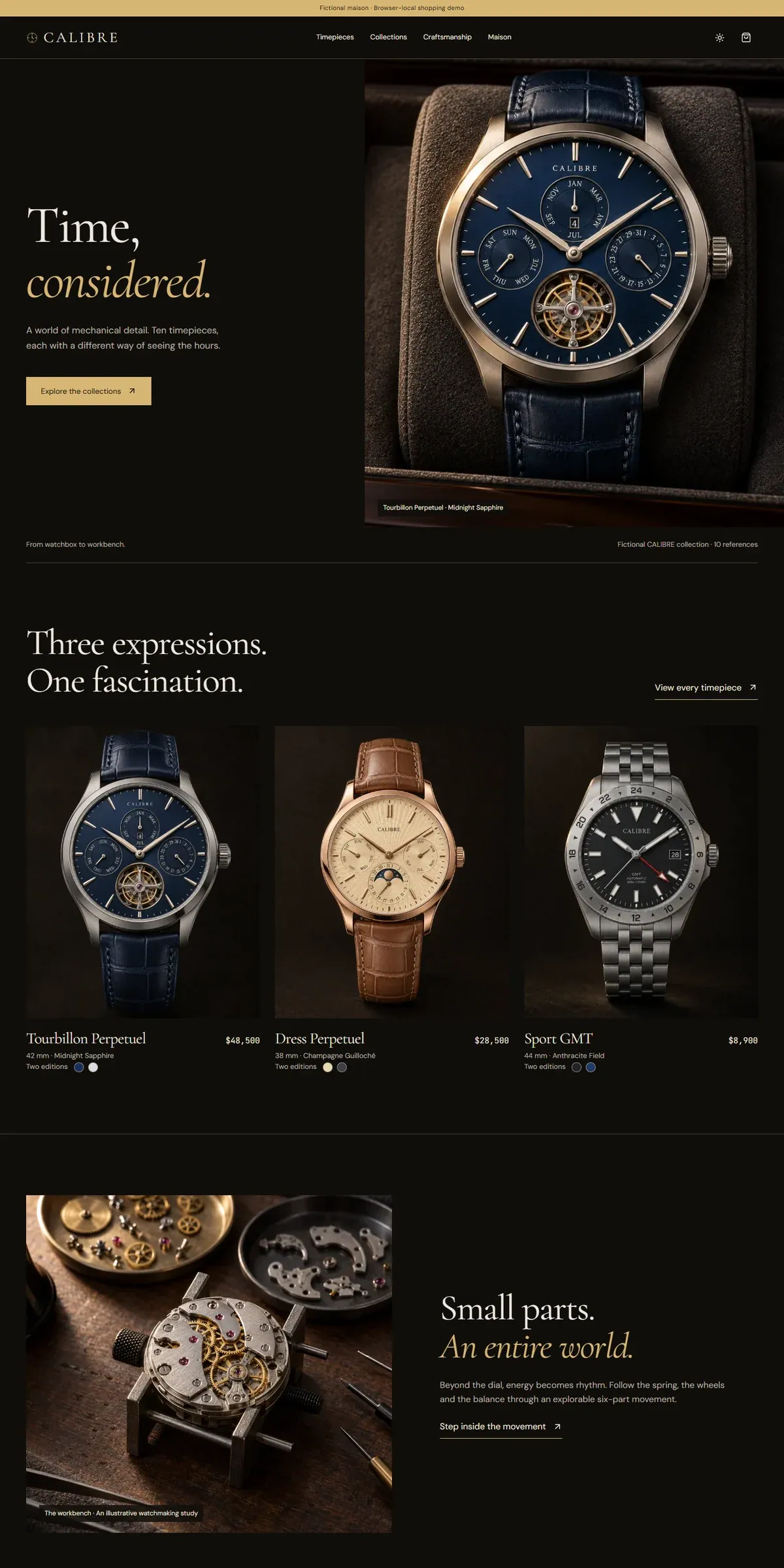 CALIBRE — Fine Watches - screenshot