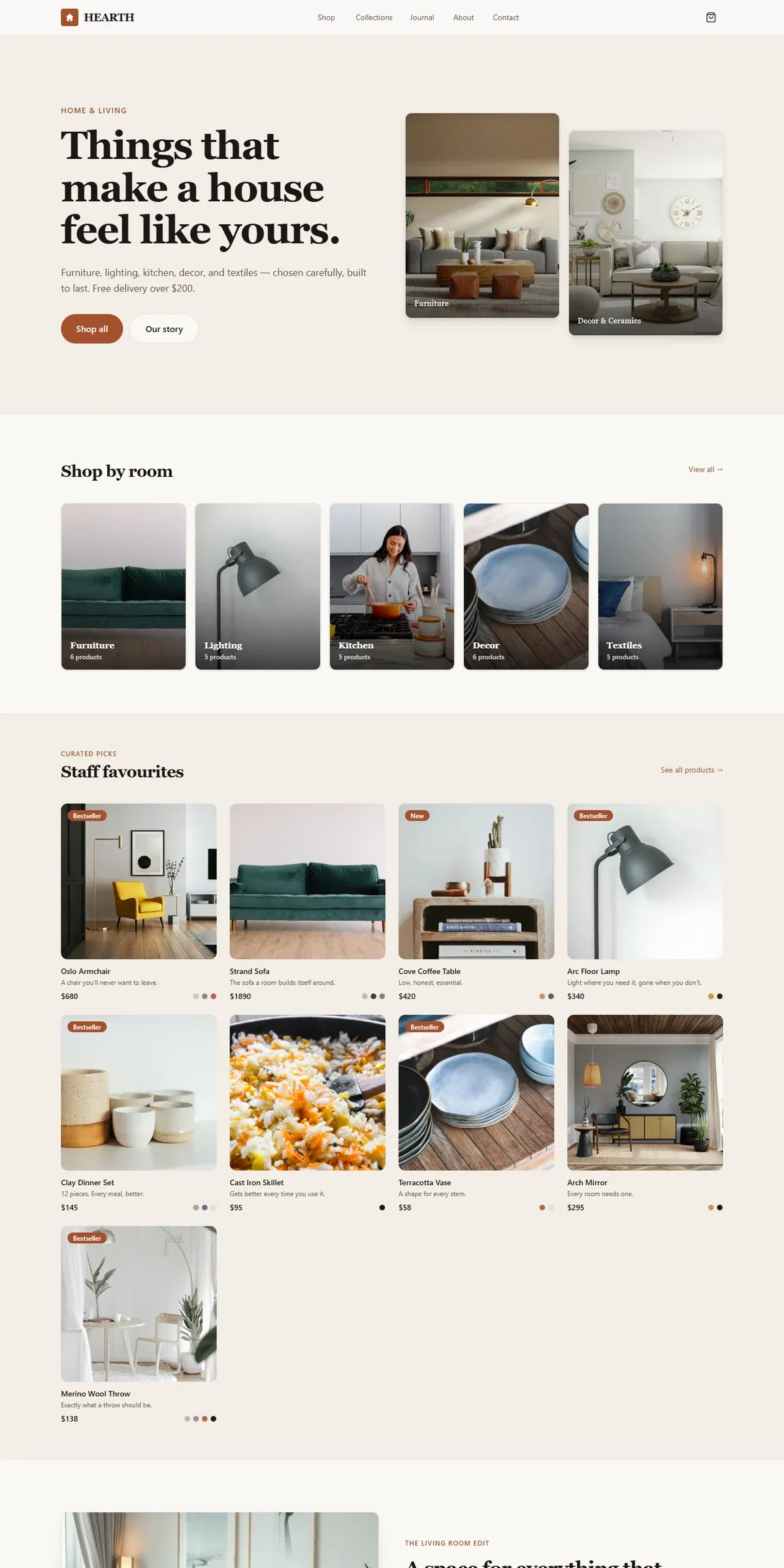 HEARTH — Home & Living Store - screenshot