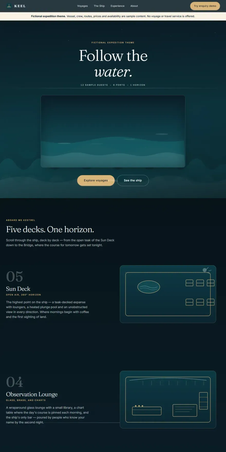 KEEL — Fictional Expedition Theme - screenshot