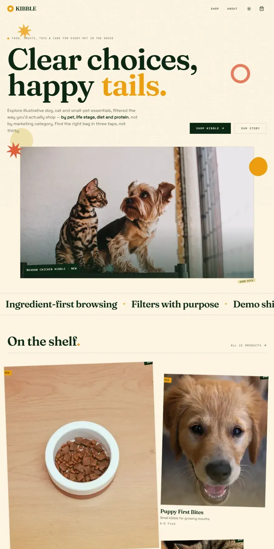 KIBBLE — Pet Food & Supplies - screenshot