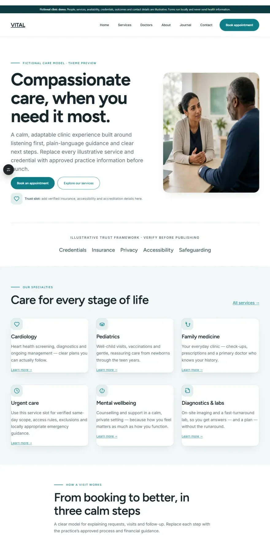 VITAL — WordPress Clinic Theme - screenshot