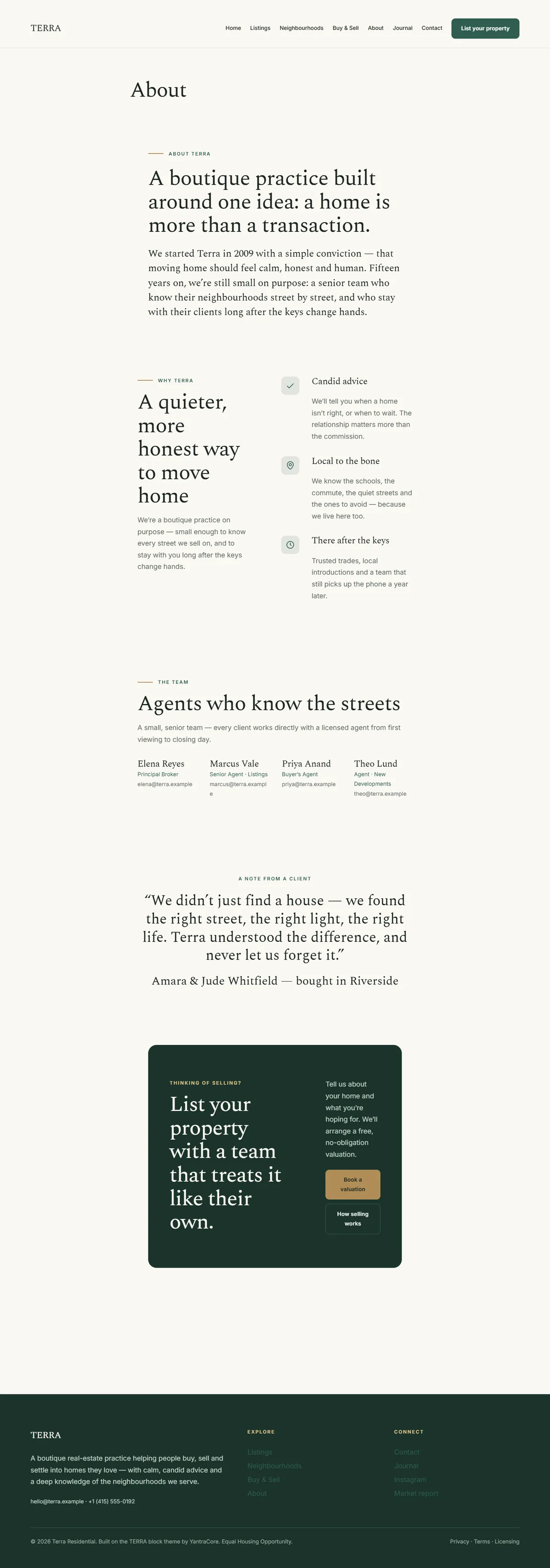 TERRA — WordPress Real-Estate Theme — screenshot 2