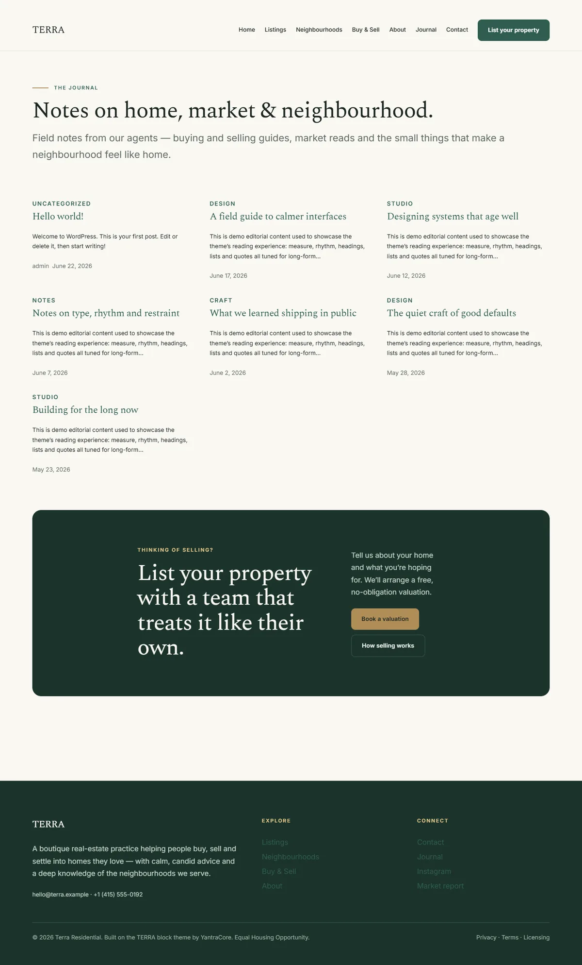 TERRA — WordPress Real-Estate Theme — screenshot 4